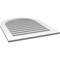 Ekena Millwork Round Top Surface Mount PVC Gable Vent: Functional, w/ 3-1/2"W x 1"P Standard Frame, 30"W x 38"H GVPRT30X3801SF - alternate 2